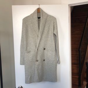 J.Crew heather gray duster cardigan XXS